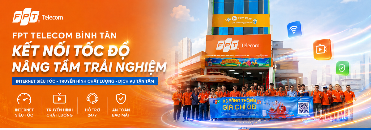 Văn phòng FPT lắp mạng FPT Bình Tân HCM